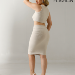Vestido de 2 piezas ajustado mangas cortas