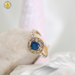 Anillo solitario con brillantes