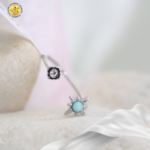 Anillo abierto estrella 8 puntas