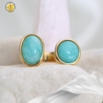 Anillo con piedras naturales
