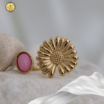 Anillo abierto Con forma flor