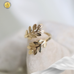Anillo hojas griegas